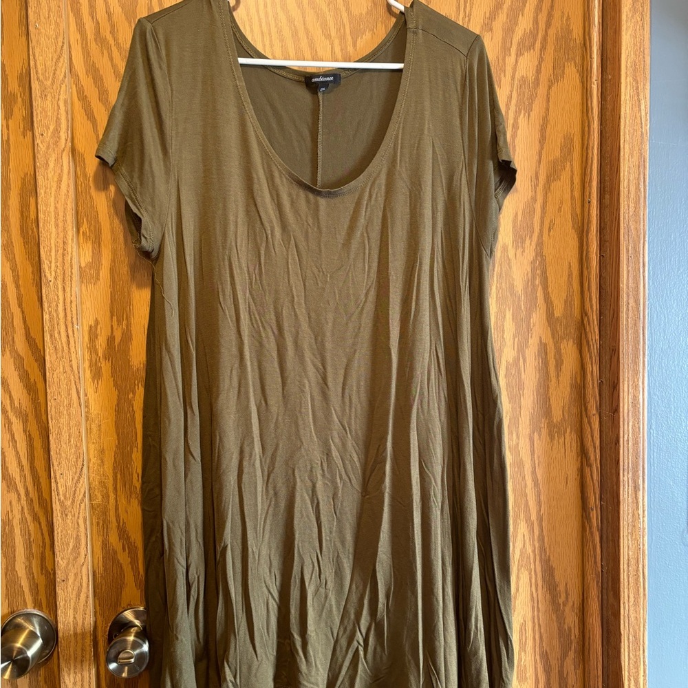 Ambiance Green Relaxed Tunic Top